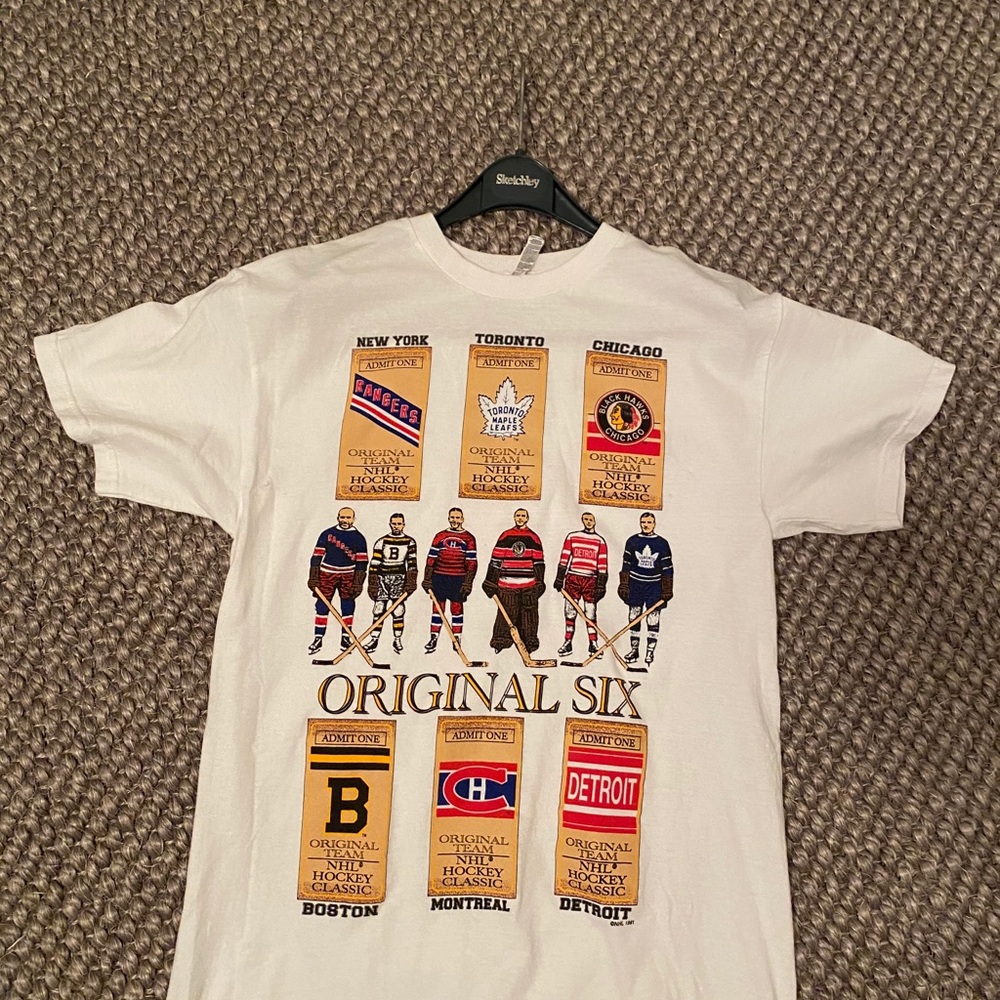 Vintage original 6 NHL teams tee